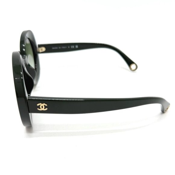 CHANEL 5489-A CC Mark Round Shape Eyewear sunglasses Plastic Green - Picture 2 of 12
